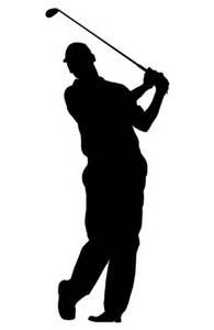 Silhouette bing images golf. Golfing clipart male golfer