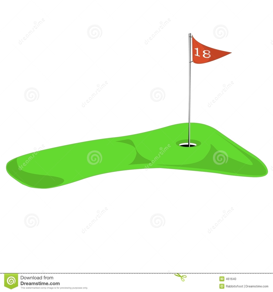 golfing clipart putting green