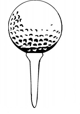 golf clipart tee drawing