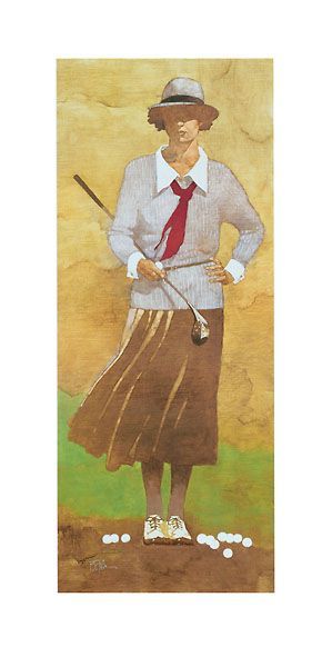 Golf clipart vintage golf. Lady golfer clip art
