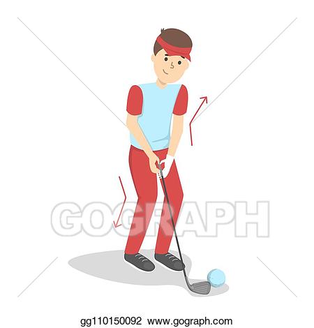Vector how to play. Golfer clipart beginner