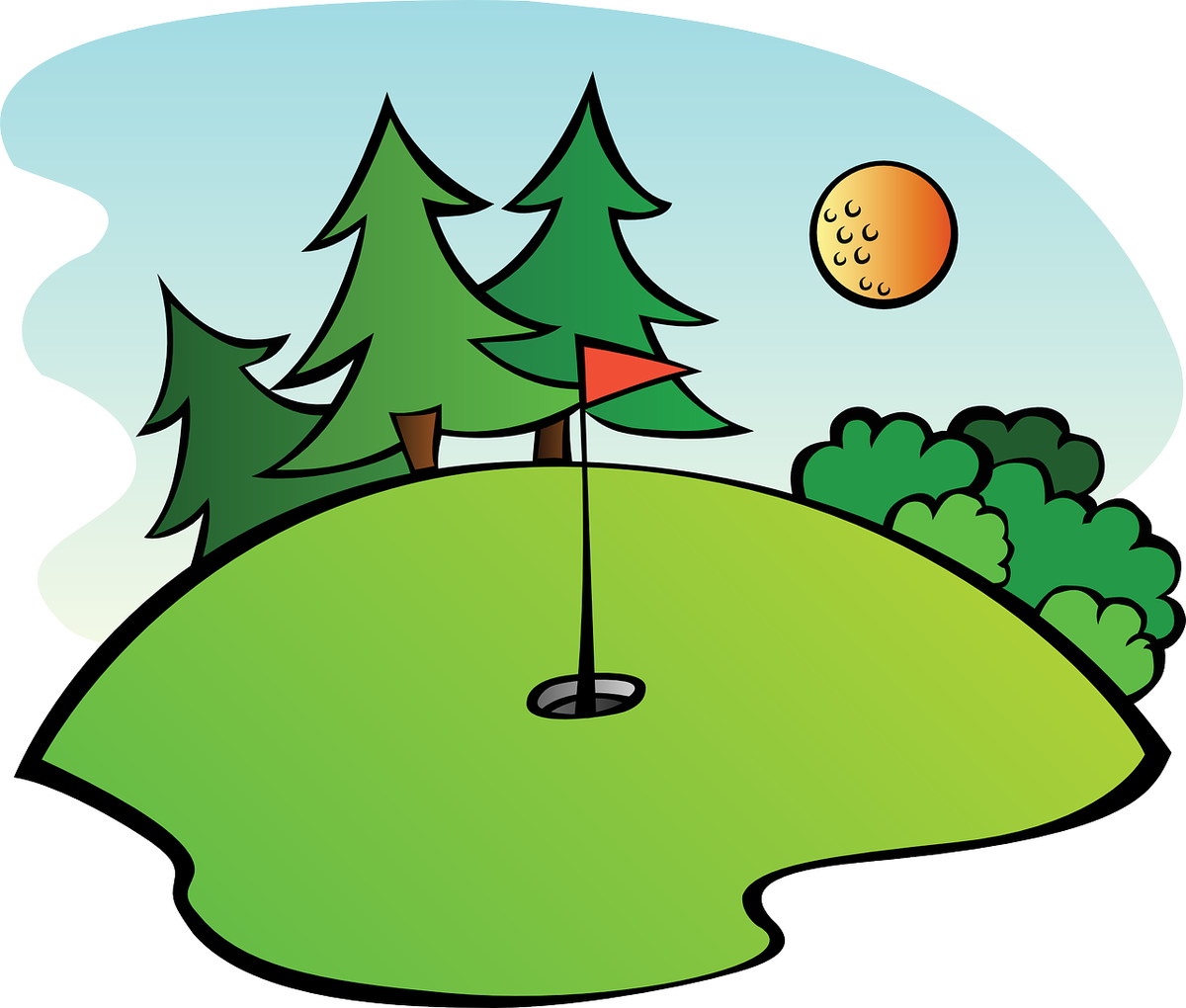 golfer clipart country club