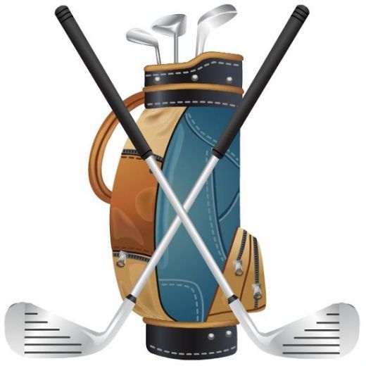 golfer clipart golf bag