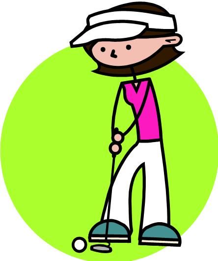 Lady golfer clip art. Golfing clipart golf lesson