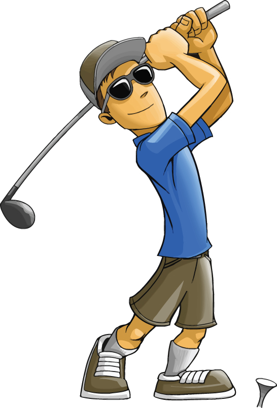 golfer clipart golf theme