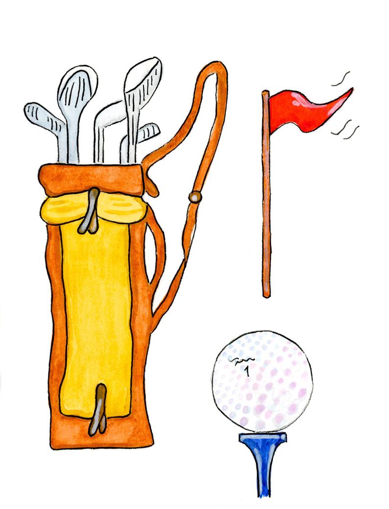 golfer clipart golf theme