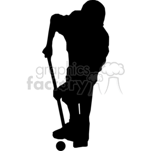 golfer clipart shadow