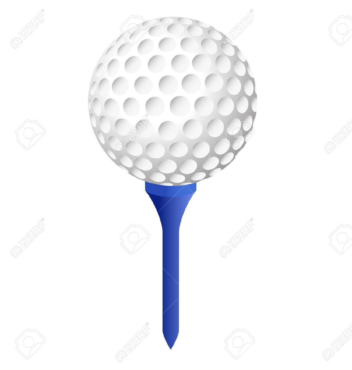 golfing clipart golf ball tee