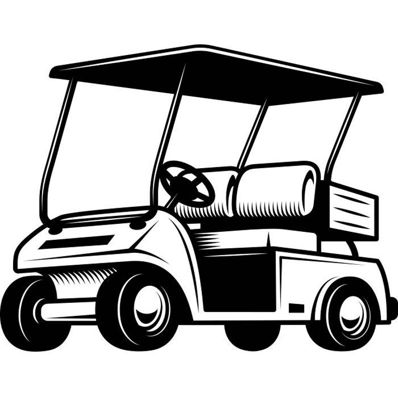 golfing clipart golf buggy