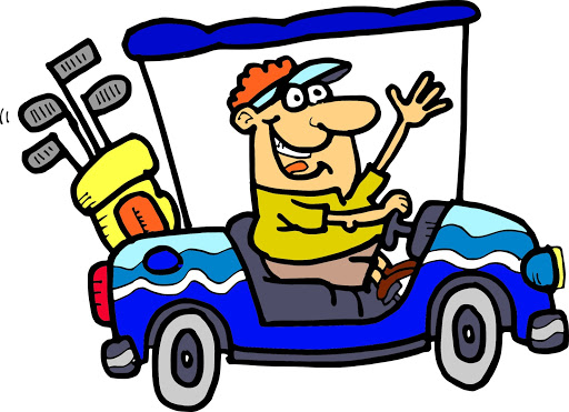 golfing clipart golf cart