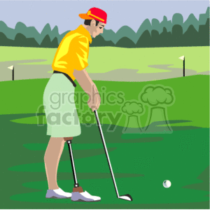 golfing clipart golf guy