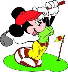 golfing clipart mickey mouse