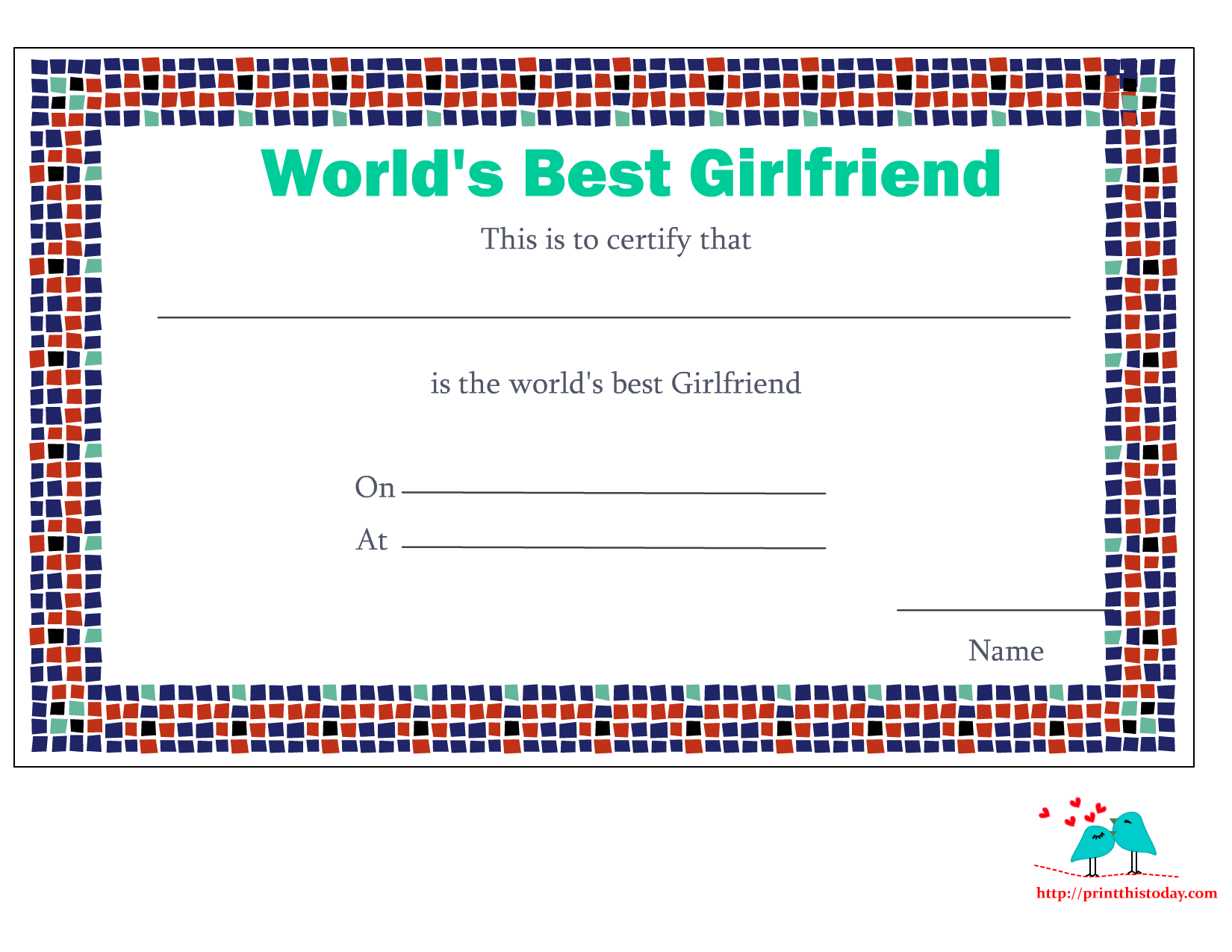 Free printable world s. Good clipart certificate