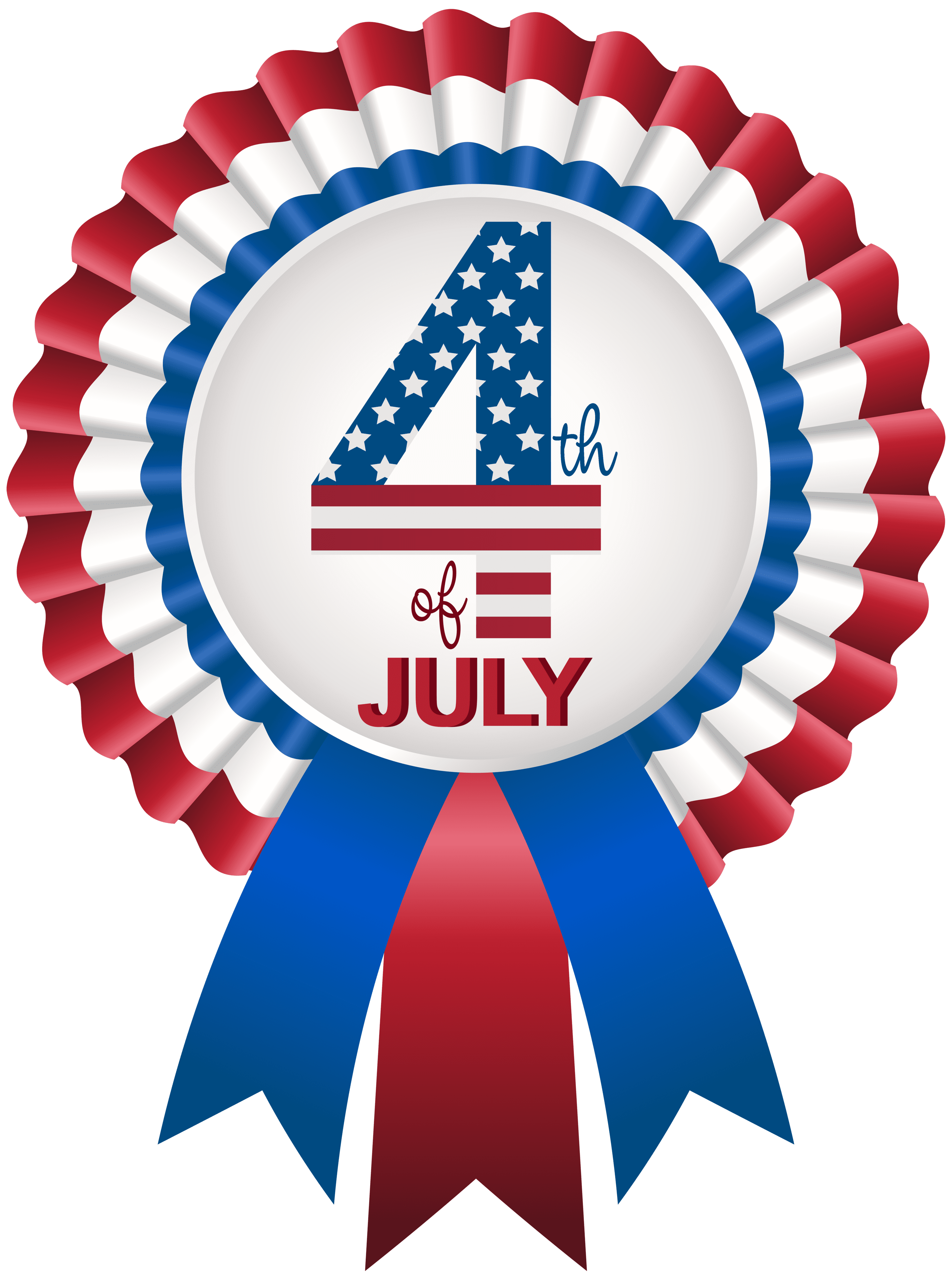  th of july. Good clipart rosette