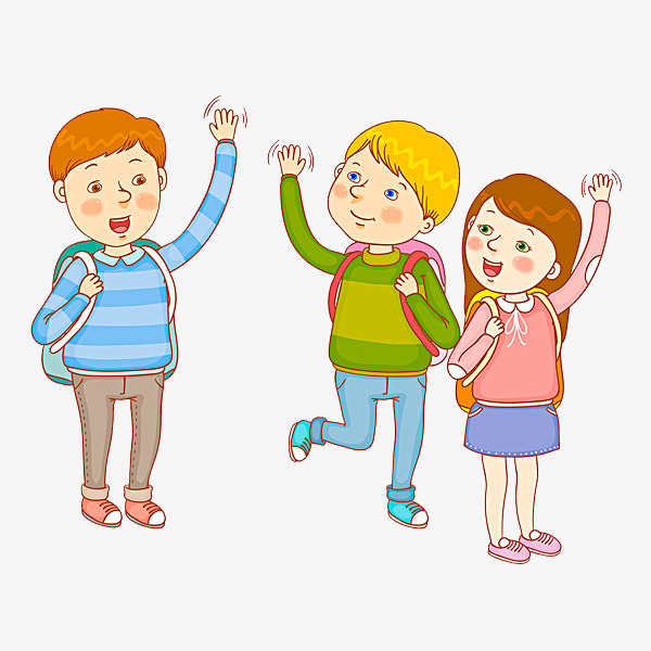 Hi clipart hello goodbye. Student cartoon lovely png