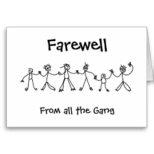 goodbye clipart farewell card