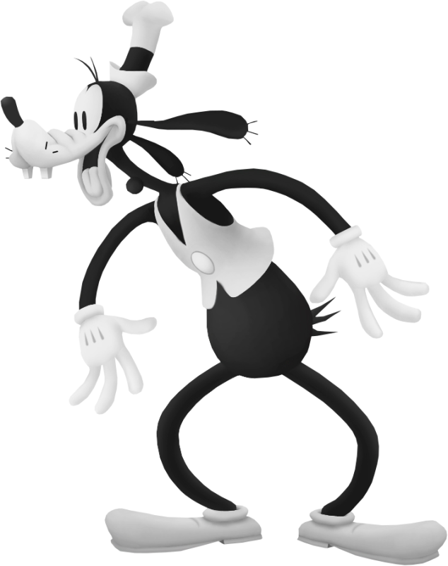 goofy clipart black and white