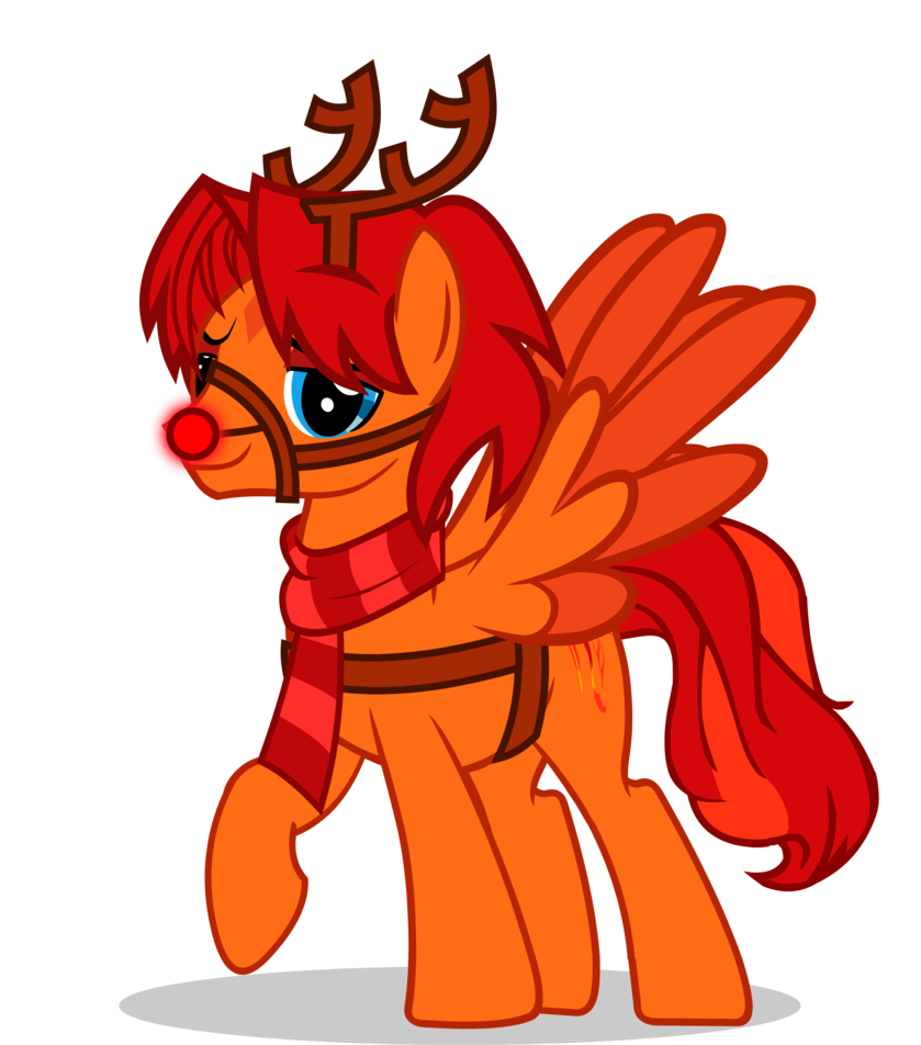 Goofy clipart horse. Golden reindeer by goldenfoxda