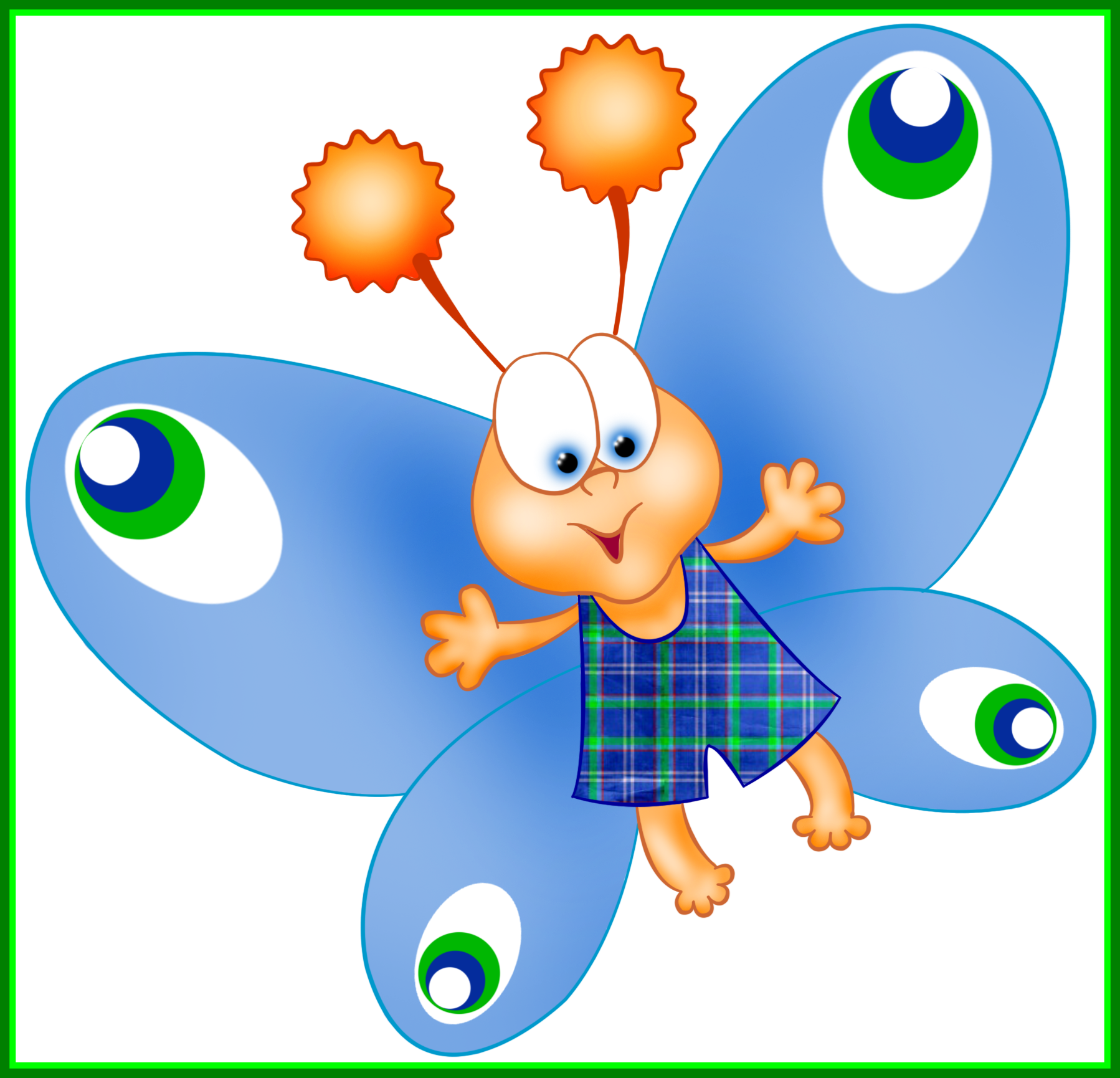 sad clipart butterfly