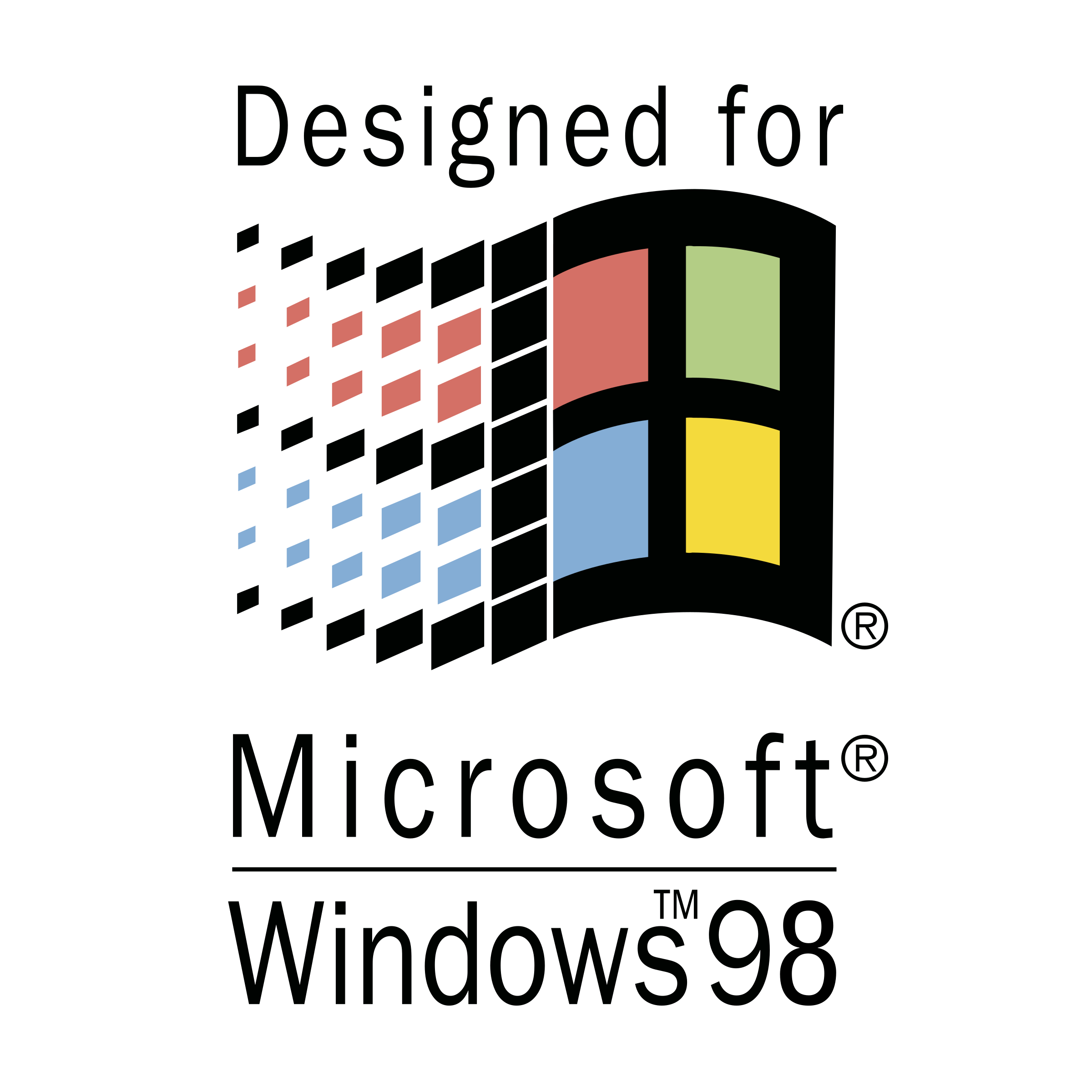 Designed for microsoft logo. Windows 98 png