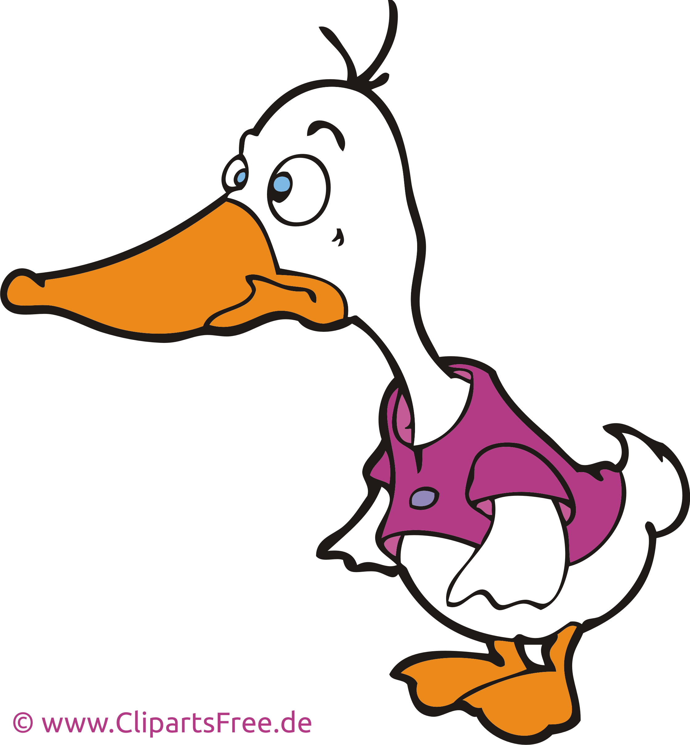 goose clipart angry