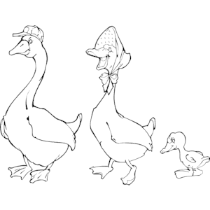 Goose clipart family. Cliparts of free download