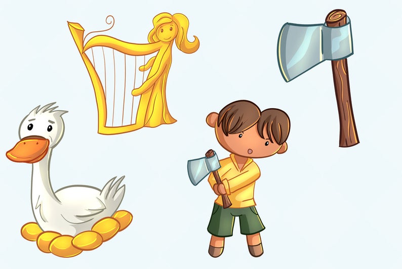 goose clipart jack and the beanstalk