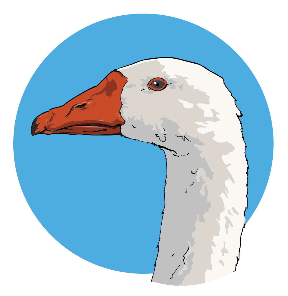 goose clipart pixel art
