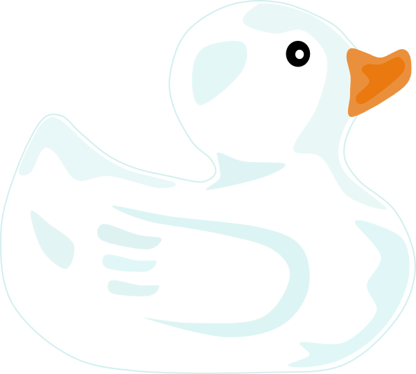 Goose clipart vector. White duck clip art