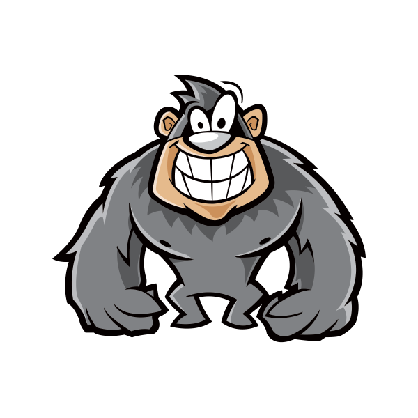 gorilla clipart angry
