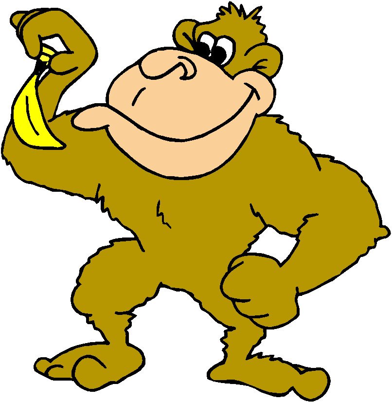 gorilla clipart banana