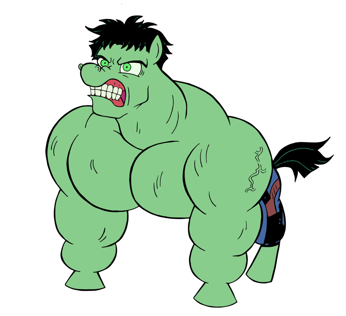 hulk clipart simple cartoon