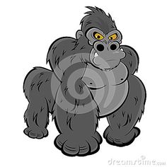 gorilla clipart crazy