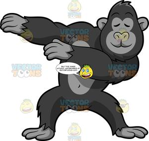 gorilla clipart dabbing