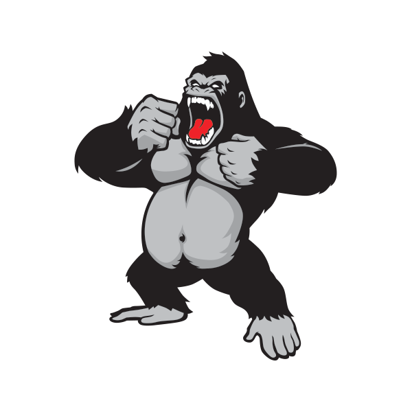 gorilla clipart evil
