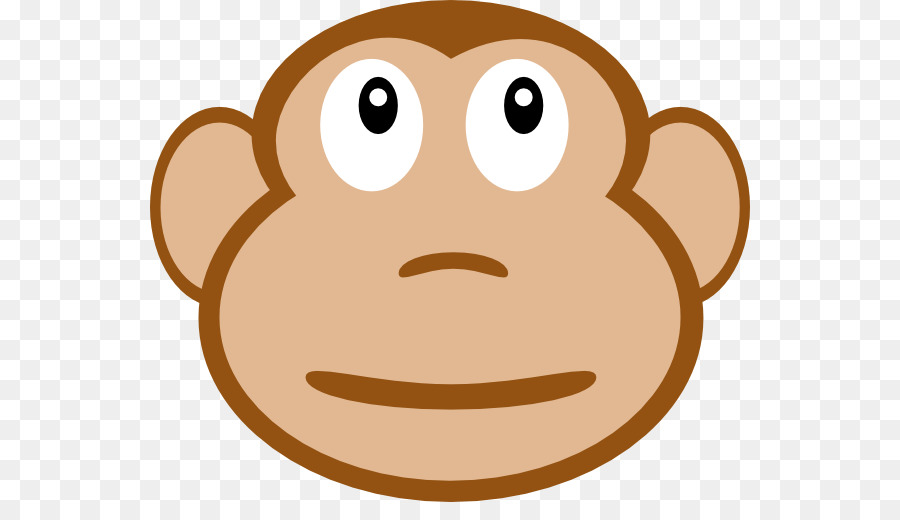 Cartoon monkey nose transparent. Gorilla clipart eye