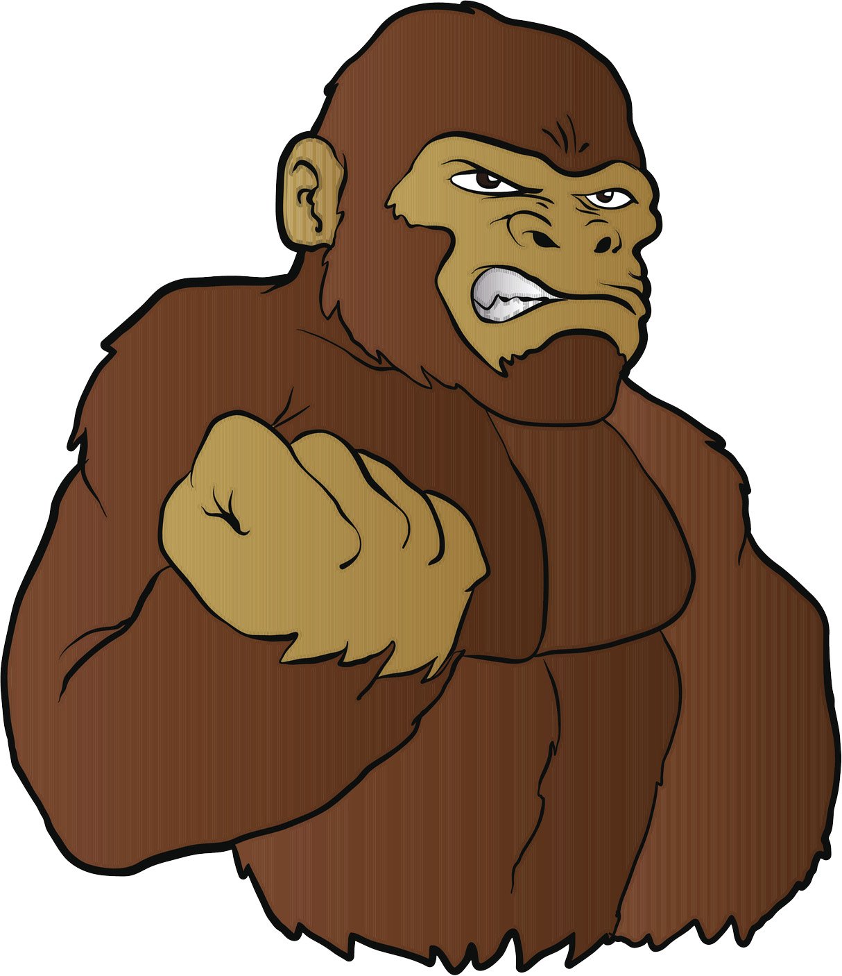 gorilla clipart fist