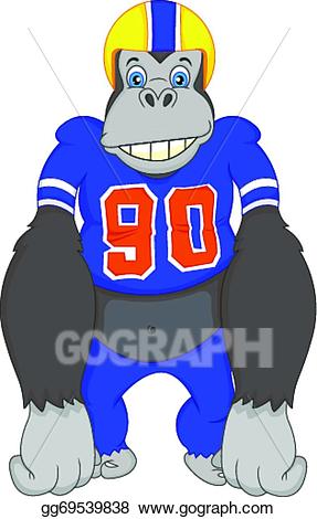 gorilla clipart football