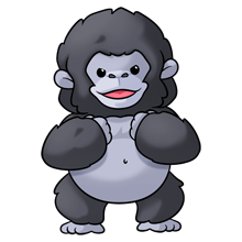 Clip art cute animal. Gorilla clipart gorila