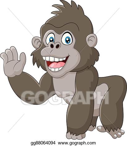 gorilla clipart hands cartoon