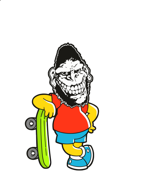 gorilla clipart kid