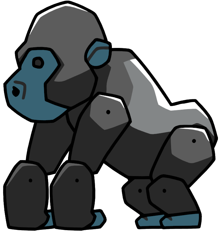 gorilla clipart mammal