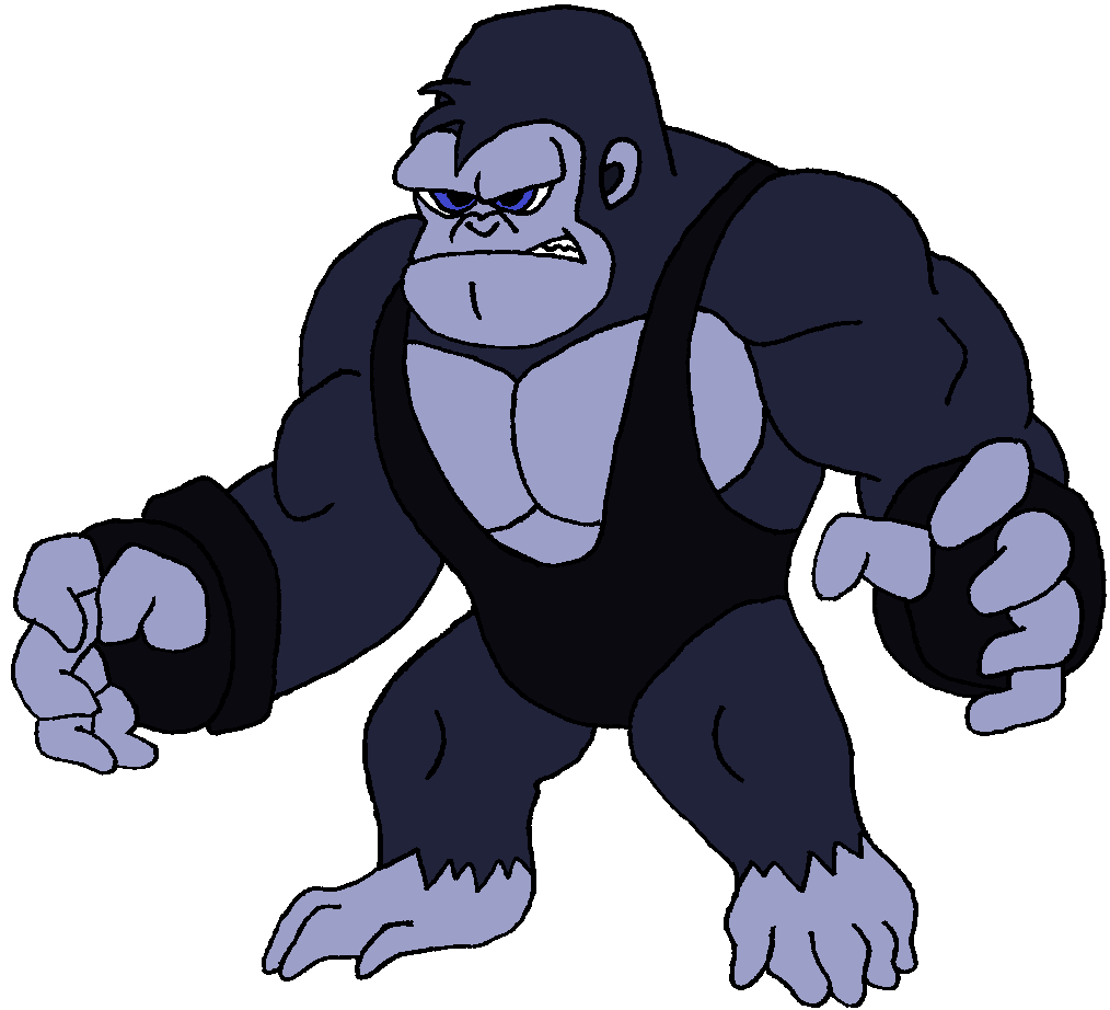 Gorilla clipart muscle. Genghis kong by hectorvonjekyllhyde