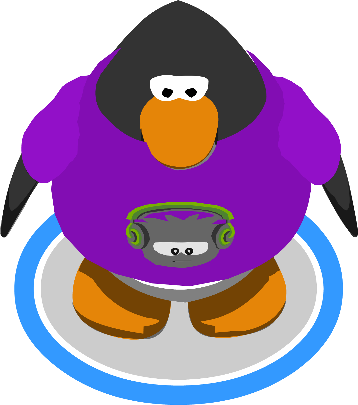 gorilla clipart purple