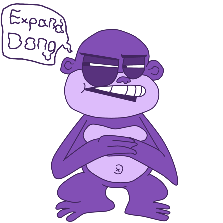 purple clipart gorilla