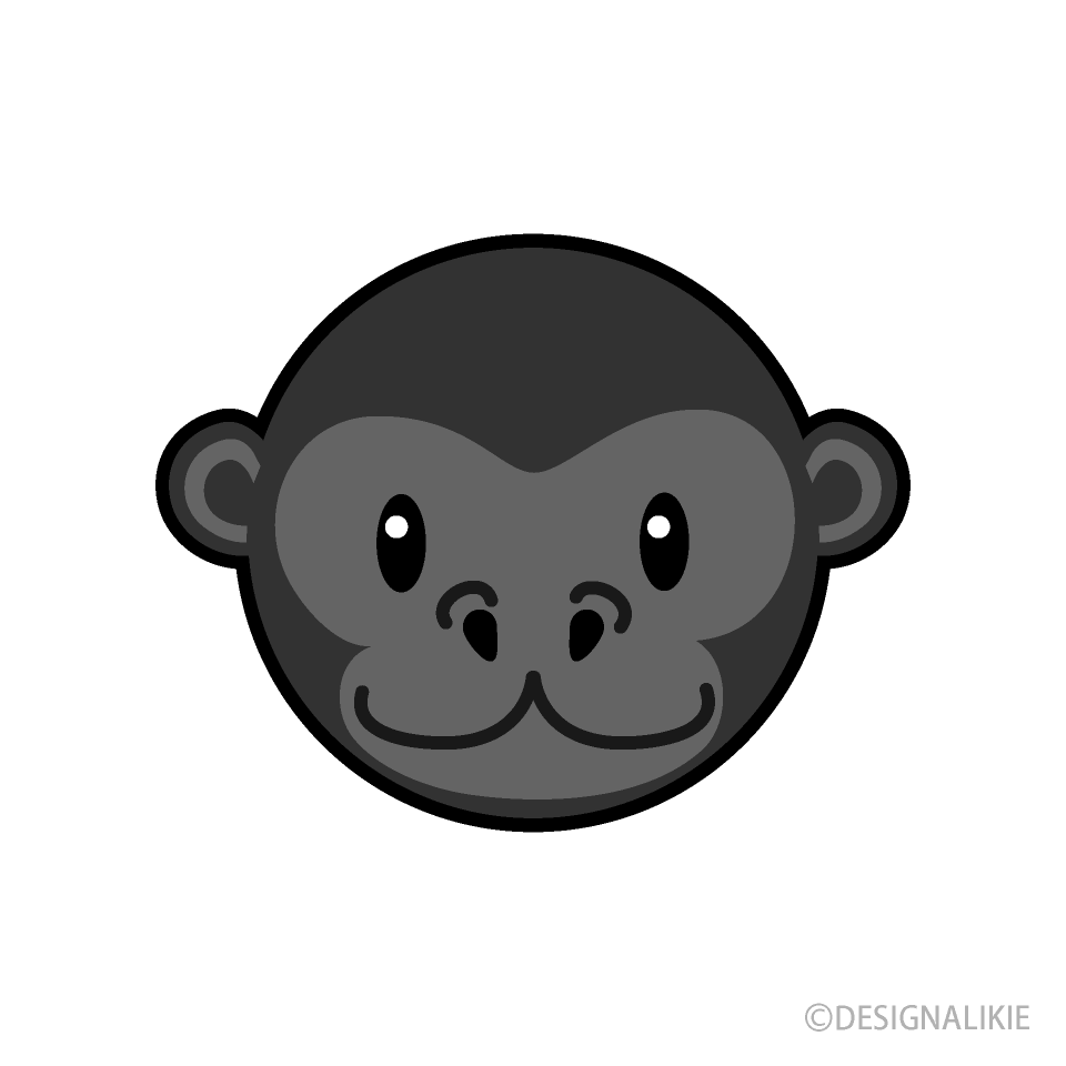 gorilla clipart simple