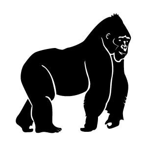 gorilla clipart svg