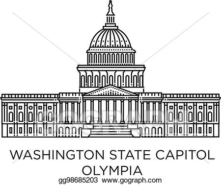 Eps illustration washington capitol. Government clipart state legislature