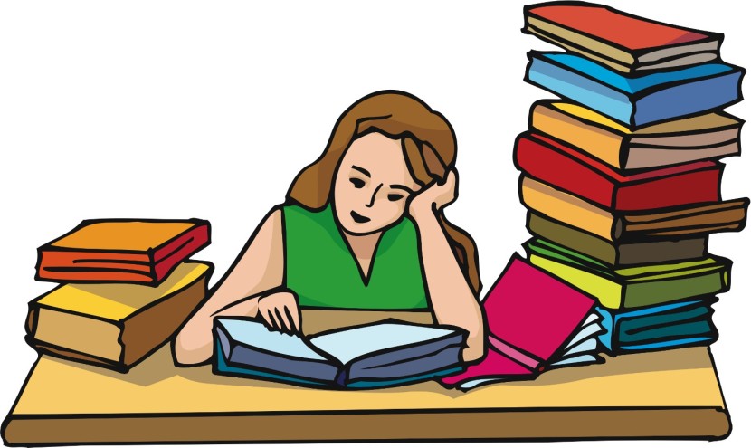 grades clipart hard working girl student
