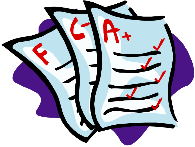 Grades clipart improved. Image of report cards